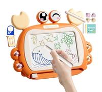 Tableau à dessin magnétique pour tout-petits, tableau magnétique à griffonner | Bloc de dessin animé avec 2 stylos | Jouets éducatifs multifonctionnels d'apprentissage