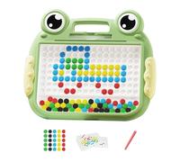 Tableau à dessin magnétique - Tablette de perles de couleur grenouille, jouet d'apprentissage créatif pour jeunes, tableau à dessin éducatif sur le thème animal | Activité de développement