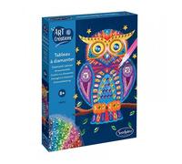 Tableau à Diamanter - SENTOSPHERE - Hibou Scintillant - Activité Manuelle - À Partir de 8 Ans - Mixte