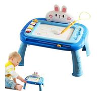 Tableau à écrire Doodle, Table à dessin pour enfants - Tableau magnétique pour doodle de lapin dessin animé - Jouet éducatif précoce au design portable pour la maison, les activités de plein air,