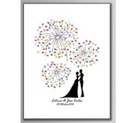 Tableau à empreintes pour les mariages, anniversaires, baptêmes...(30x40 cm)
