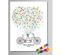 Tableau à empreintes pour les mariages, anniversaires, baptêmes...(30x40 cm)