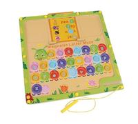 Tableau à Lettres Magnétique, Jeu de Correspondance de Lettres Magnétique - Puzzle Alphabet Tableau Magnétique Éducatif Lettre Matching Labyrinthe | Sûr Alphabet Aimants Tableau de Transfert de