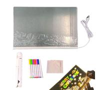 Tableau à message LED, effaçable à sec, en acrylique, réutilisable, lumineux, pour les entreprises scolaires