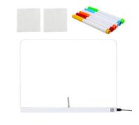Tableau à message LED pour enfants - Effaçable à sec - Grand bloc à dessin - Jouet d'écriture et d'esquisse - Pour la maison, le bureau, les voyages, les projets artistiques, l'apprentissage, le jeu