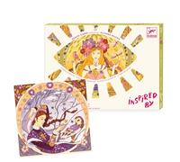 Tableau a pailleter inspired by les Divines de Mucha