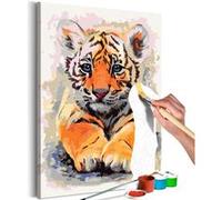 Tableau à peindre par soi-même - Bébé tigre - 40x60 Artgeist (11458)