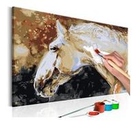 Tableau à peindre par soi-même - Cheval blanc - 60x40 Artgeist (11882) Blanc