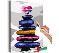 Tableau à peindre par soi-même - Colored Pebbles - 40x60 (11522)