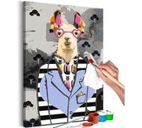 Tableau à peindre par soi-même - Crazy Alpaca - 40x60 Artgeist (11550)