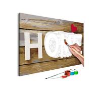 Tableau à peindre par soi-même - Home with Heart - 60x40 Artgeist (11659)