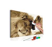 Peinture enfant Artgeist Tableau à peindre par soi-même - Lion et lionne (amour) - 60x40 (11694)