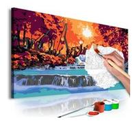 Tableau à Peindre Soi-Même "Cascade" 40x60cm Multicolore G
