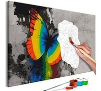 Tableau à Peindre Soi-Même "Colourful Butterfly" 40x60cm G