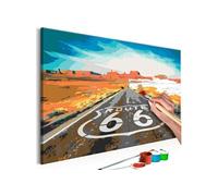 Tableau à Peindre Soi-Même "Route 66" 40x60cm