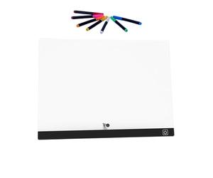 Tableau à peinture LED pour - Ustensiles de peinture effaçables - Tableau à gribouiller lumineux - Pour adolescents, adultes, préscolaires, crèche, salle de ureau, école