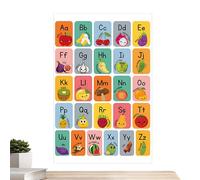 Tableau ABC - Poster Alphabet Pour Tout-Petits | Autocollant Éducatif Mural D'Apprentissage Des Lettres - Jouet Pour Maternelle Et Apprentissage Précoce À La Maison Ou À L'École