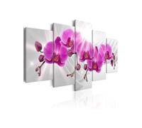 Tableau Abstract Garden: Pink Orchids-Taille L 100 x H 50 cm