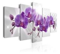 Tableau Abstract Garden: Purple Orchis-Taille L 100 x H 50 cm Imprimé G