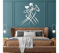 Tableau Abstrait en métal Noir représentant Un Couple, idéal pour décorer Une Chambre, Une Salle de Bain, Un Salon, Un Couloir ou Un escalier. Décoration Murale inspirée par la Nature (Noir