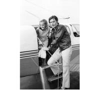 Tableau alain delon et romy schneider à nice