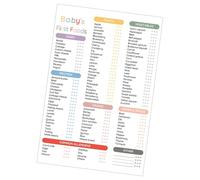 Tableau alimentaire pour - Aimant d'alimentation de 30 x 20 cm, journal de sevrage quotidien, suivi des repas sains | Planificateur de liste de contrôle First Foods pour les parents (français