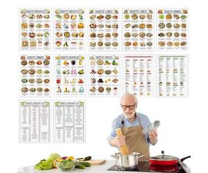 Tableau Alimentaire Pour Le Diabète - 11,03 Pouces Papier 12 Pièces | Liste Des Aliments Pour Le Diabète | Planificateur De Repas | Régime Pauvre En Sucre | Fiche D'information Sur La Gestion De La Gl