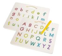 Tableau ALlBiz Magnétique de Lettres pour Enfants, Jouet Éducatif et Innovant, Améliorer la Tenue du Crayon, pour Anniversaire, Nouvel an et Noël pour Apprendre l’Alphabet en S’Amusant. G
