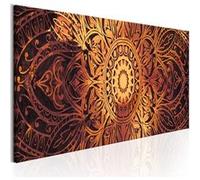 Tableau Amber Mandala-Taille L 120 x H 40 cm Imprimé
