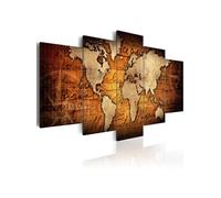 Tableau Amber Map-Taille L 100 x H 50 cm