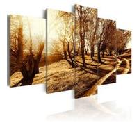 Tableau Amber orchard-Taille L 200 x H 100 cm