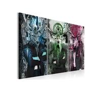 Tableau Animal Trio (3 Parts) Colorful-Taille L 120 x H 80 cm Imprimé