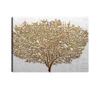 Tableau Arbre doré 70 x 100 cm