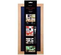Tableau Ardoise Noire Gamme Woody 20X40 Cm + 1 Feutre-Craie Offert - Securit