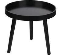 ARTICASA Table d'appoint ronde noire 40 cm - Table basse compacte 36 cm