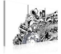 Tableau Artistic mess triptych-Taille L 120 x H 80 cm Imprimé G