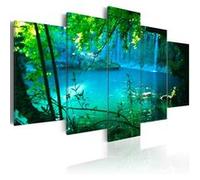 Tableau Asile turquoise-Taille L 100 x H 50 cm Imprimé G