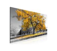 Tableau - Autumn in the Park (5 Parts) Narrow Gold - 225x90 Artgeist (868)