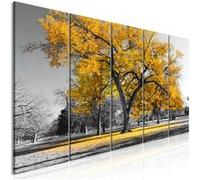 Tableau - Autumn in the Park (5 Parts) Narrow Gold - 225x90 Artgeist (868)