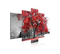 Tableau - Autumn in the Park (5 Parts) Wide Red - 100x50 (876)