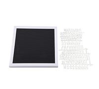 Tableau aux lettres avec des lettres,Letter Board Tableau Lettres Amovibles, 25 x 25cm Message en plastique Lettre Board Sign Lettres modifiables Chiffres pour la décoration de la maison(blanc)