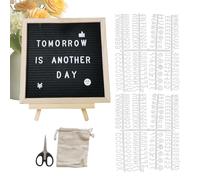 Tableau Aux Lettres En Feutre - Tàbleau À Messages Modifiable | Tab̃leau À Lèttres Eń Fèutre Mòdifiable, 30 X 30 Cm (1) Support Ên Bois Pour Orthographe, Affichage Des Mèssages | Kit De Panneaux Décor