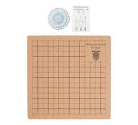 Tableau avec épingles | 8X8In/20X20Cm Tableau de projet portable double face avec grilles et épingles | Instructions de tableau en réutilisable pour bracelet tressé, perruques, cordon