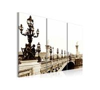 Tableau Non renseigné Tableau Balade romantique à Paris-Taille L 120 x H 80 cm