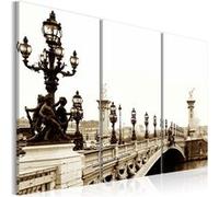 Tableau Non renseigné Tableau Balade romantique à Paris-Taille L 60 x H 40 cm