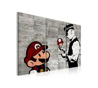 Tableau Banksy: Mario Bros-Taille L 120 x H 80 cm Imprimé G