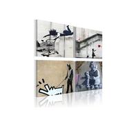 Tableau - Banksy - quatre idées créatives - 40x40 (1019)