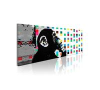 Tableau Banksy: The Thinker Monkey-Taille L 150 x H 50 cm