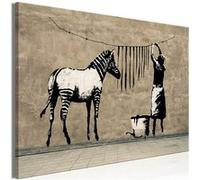Tableau - Banksy: Washing Zebra on Concrete (1 Part) Wide - 120x80 (1104)
