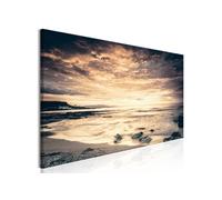 Tableau - Beach in Crete (1 Part) Narrow Yellow - 135x45 (1150)